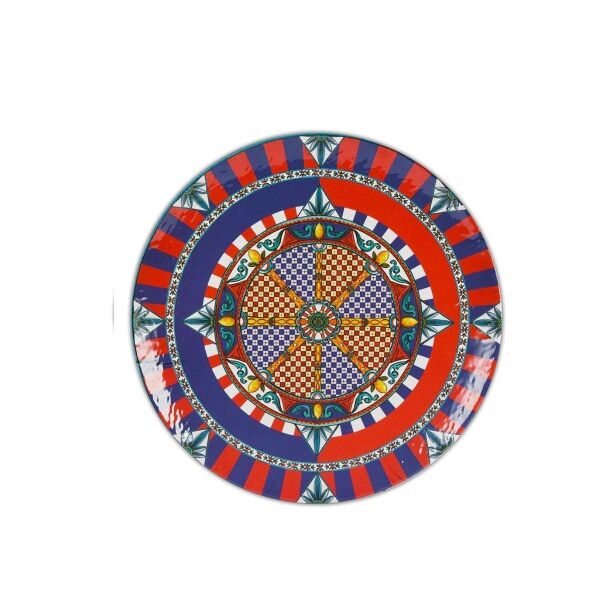 Baci Milano Sole Mio Servis Tabağı Yuvarlak Melamin 40 cm