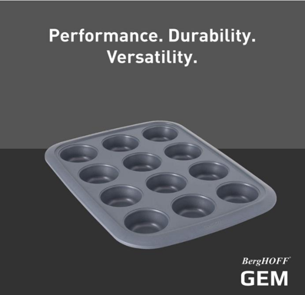 Berghoff 3990005 Gem 12'li Cupcake Kalıbı