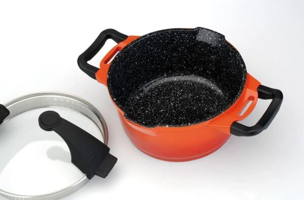 Berghoff Gem Stay Cool Tencere Turuncu 28 Cm