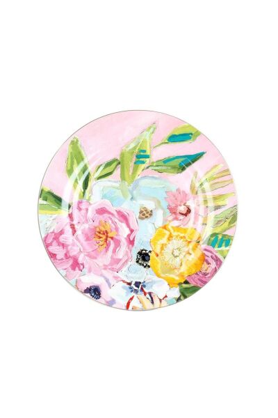 Lucky Art Peony Bone 6lı 27cm Servis Tabağı Seti