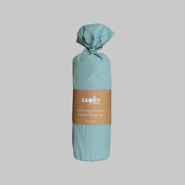 Sarev Fitted Çarşaf Ranforce Turkuaz Tek Kişilik