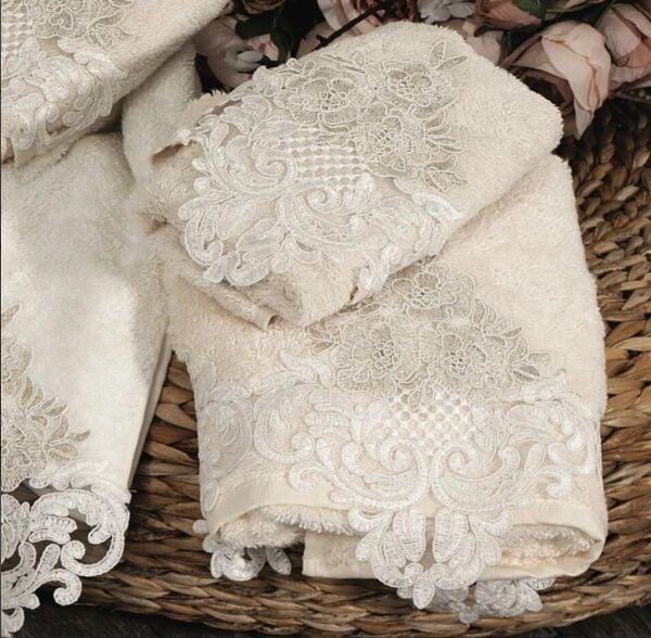 Nazik Home Firuze Havlu Bej 50X90