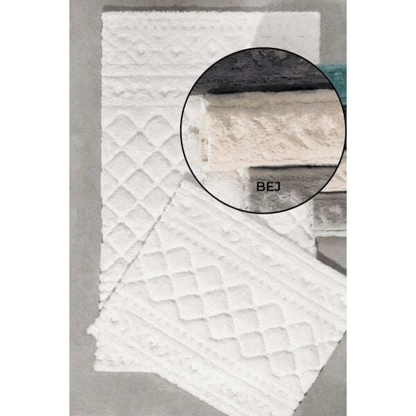 Zebra Casa Henra Pamuk Paspas Seti Açık Gri