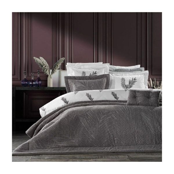 Zebra Casa Palmıra Yatak Seti Antrasıt