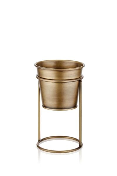 The Mia Çiçeklik Ayaklı Gold 21 cm