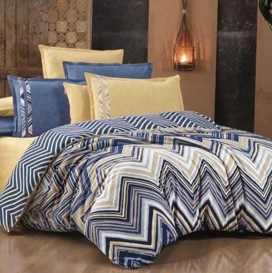 Sarev Maribo Flanel Nevresim Takımı Mavi Çift Kişilik