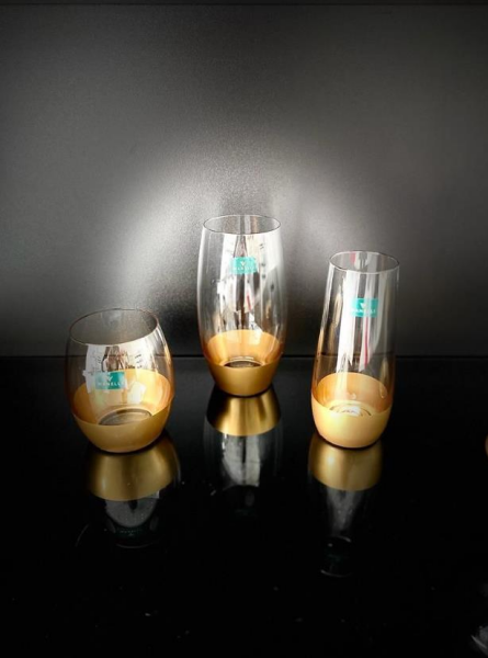 Wanelli Wn1176 Ballet Gold Meşrubat Bardağı 6'lı 550 ml