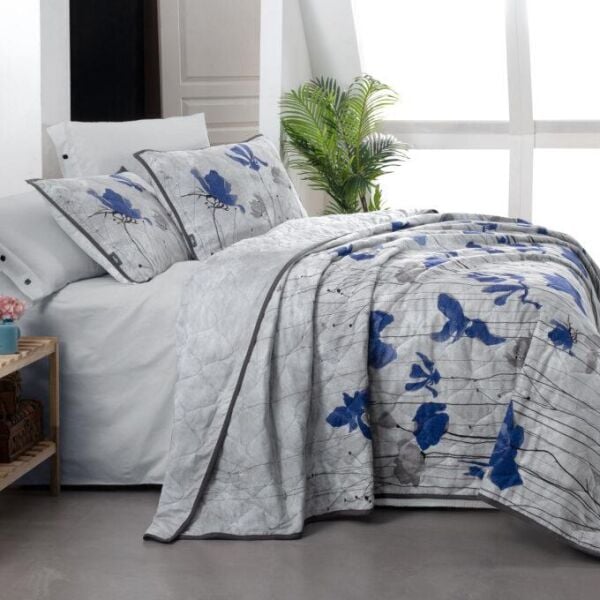 Sarev Hansolo Yatak Örtüsü Çift Kişilik-Gri