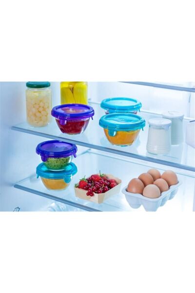 Pyrex 913S017/7040 Yuvarlak Saklama Kabı Mor 0,2 Lt