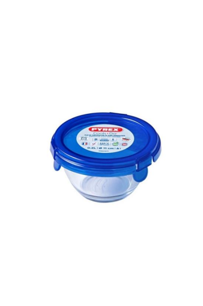 Pyrex 913S017/7040 Yuvarlak Saklama Kabı Mavi 0,2 Lt