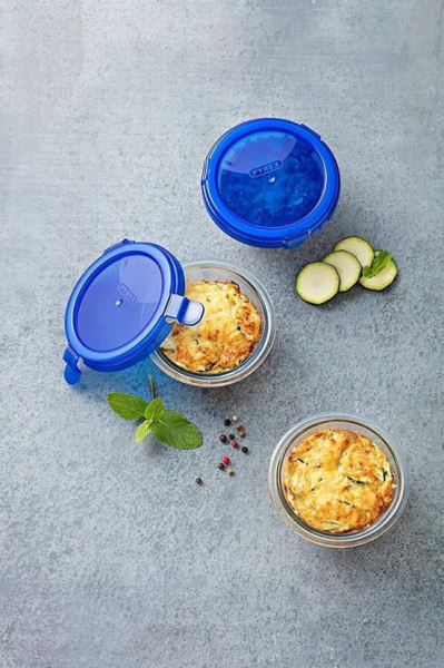 Pyrex 913S017/7040 Yuvarlak Saklama Kabı Mavi 0,2 Lt