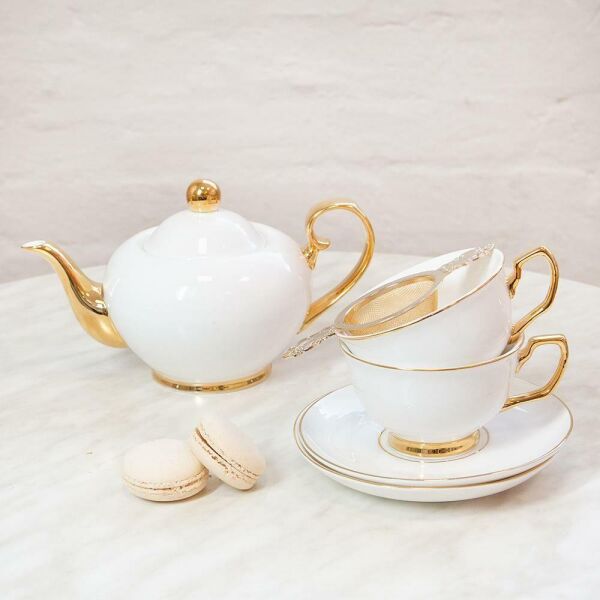 Cristina Re Two Cup Ivory Teaset