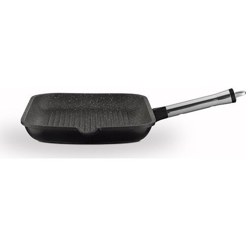 Leggno Fsn2600gr36 Granit Grill Ahşap Sap Tava 36 x 24 Cm