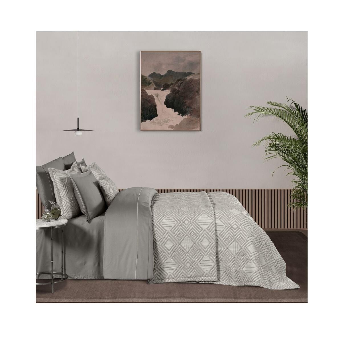 Sarev Ebora Yatak Örtüsü Nevresim Takımı Bej