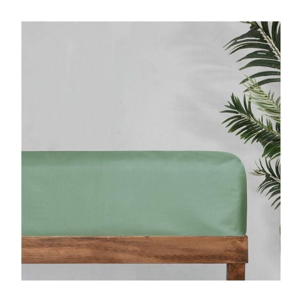 Sarev Monoch Rome Saten Düz Çarsaf Forest Green