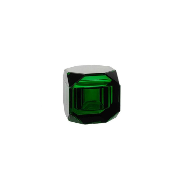 Mikasa Moor Koyu Yeşil Cam Dekoratif Kutu 8x8x8cm