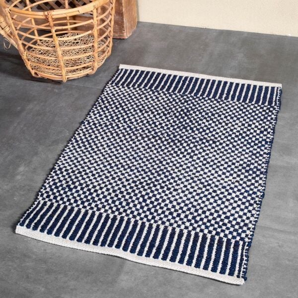 Sarev Notte 70*100 Yer Halısı Mavi