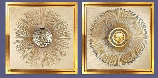 Magic Home CT1016 Cam Baskı Çerçeveli 60x60 2 li Set Tablo