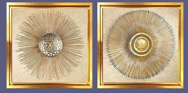 Magic Home CT1016 Cam Baskı Çerçeveli 60x60 2 li Set Tablo