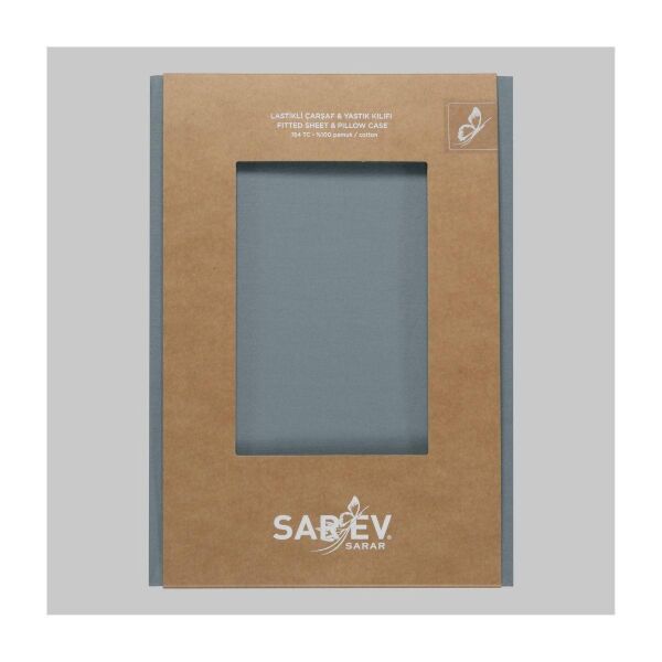 Sarev New Slow City 160X200 Fıtted Sheet Mavi