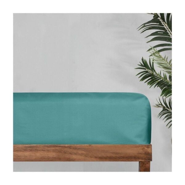 Sarev Monochrome Saten Düz Çarşaf -Ocean