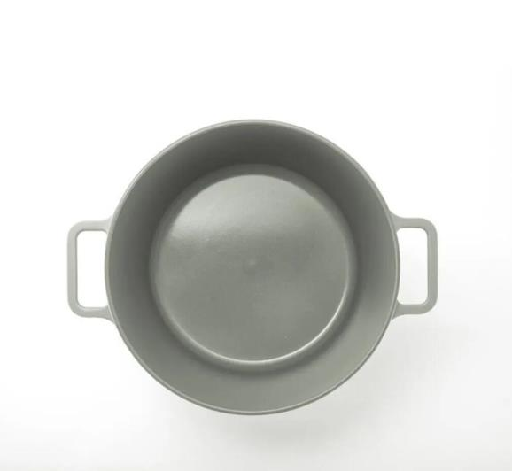 Neoflam Fika Cam Kapaklı Alüminyum Döküm Derin Tencere 22 cm Gri