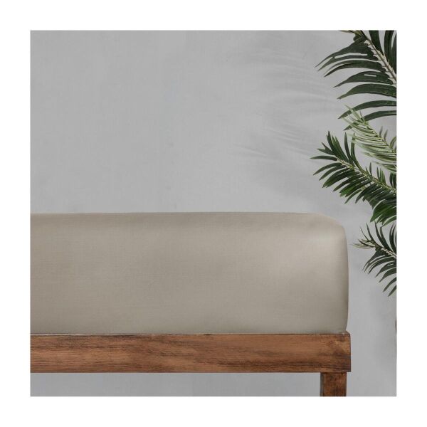 Sarev Monoch Rome Saten Düz Çarşaf Mocha