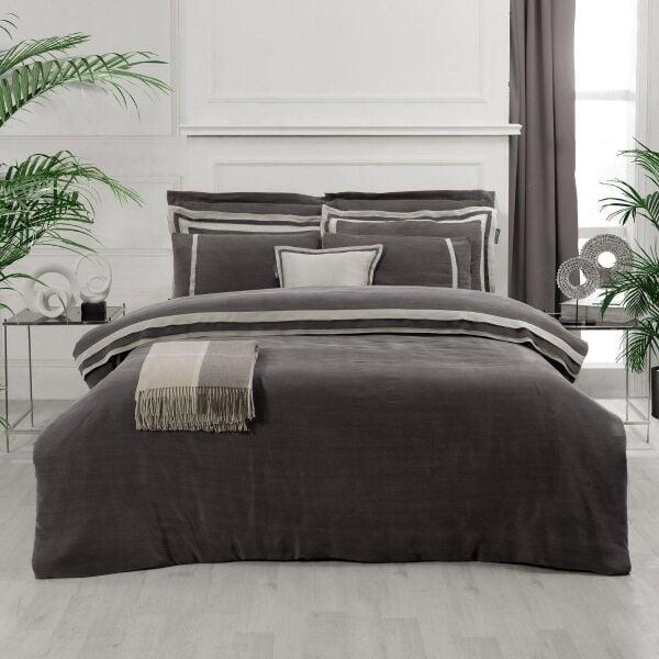 Sarev Kımera Cupro Nevresim Takımı Çift Kişilik 4 Yastık Kahve