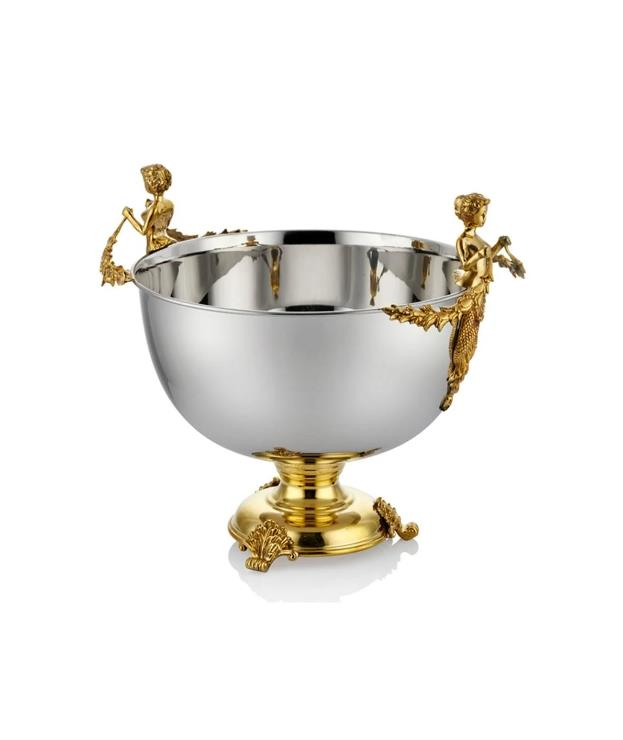 Lamedore Melekli Pirinç Dekoratif 37 x 31 x 32 Cm