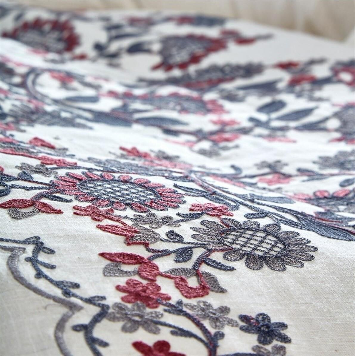 Nazik Home Vanessa Keten Nevresim Takımı Rengarenk Çift Kişilik