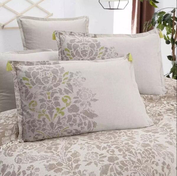 Sarev Garlen Pike Takımı Bej Çift Kişilik