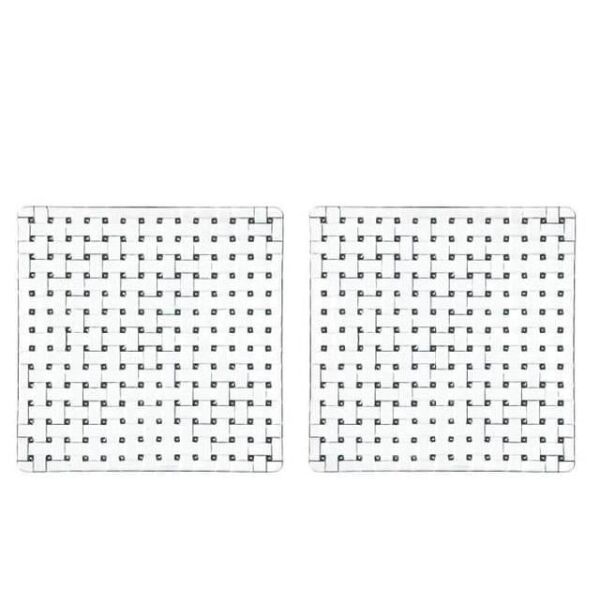 Nachtmann Bossa Nova 21 cm Kare Tabak S/2