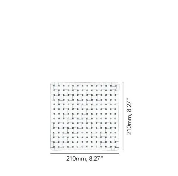 Nachtmann Bossa Nova 21 cm Kare Tabak S/2