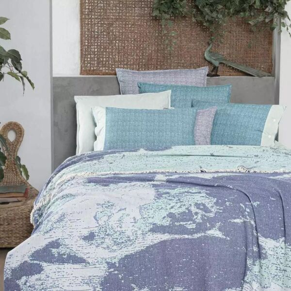 Sarev Bianca Pike Takımı Mavi Çift Kişilik