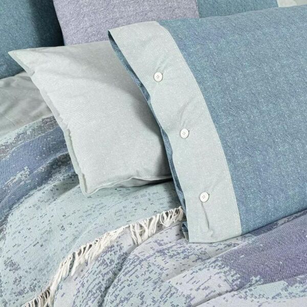 Sarev Bianca Pike Takımı Mavi Çift Kişilik