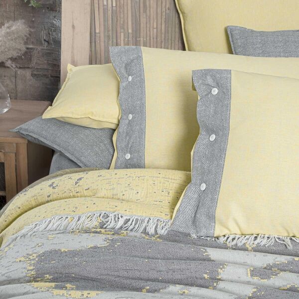 Sarev Bianca Pike Takımı Sarı Çift Kişilik