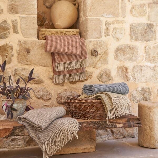 Sarev Lerna Throw Mavi