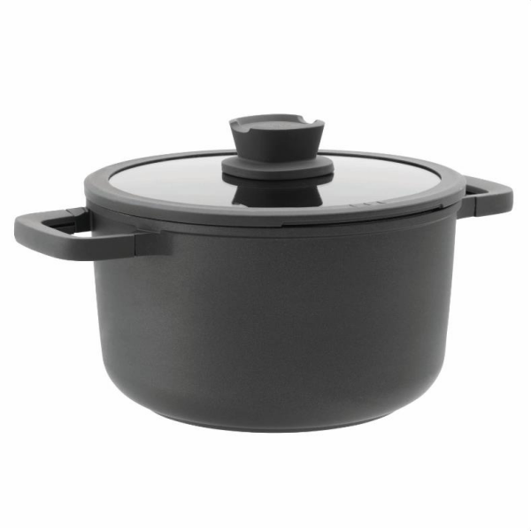 Berghoff Leo 3950303 Döküm Alüminyum Kapaklı Tencere 24 x 14 Cm