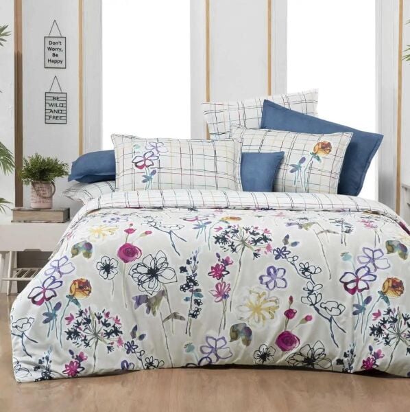 Sarev Janin Fancy Poplin Nevresim Takımı Fuşya Tek Kişilik