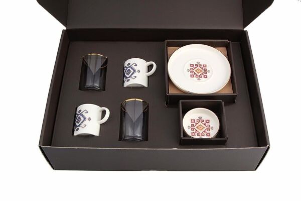 Porland Arabesque Desen5 Kahve İkram Takımı 8 Parça