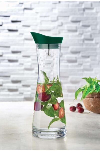 Leggno Vtr708crf01gn Vetro Cam Sürahi 1,0 Lt Yeşil Başlık