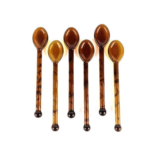 Mikasa Moor 6lı Siyah Amber Cam Kaşık