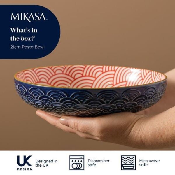 Mikasa Glazed Seramik Bowl Kase 21x5cm