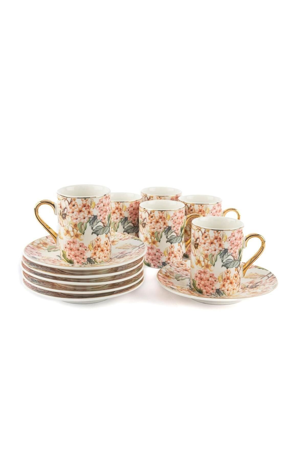Mikasa Moor Floral Land 6lı Kahve Fincanı Seti 90cc