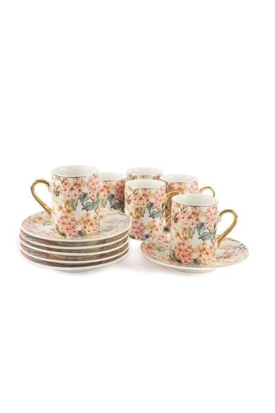 Mikasa Moor Floral Land 6lı Kahve Fincanı Seti 90cc