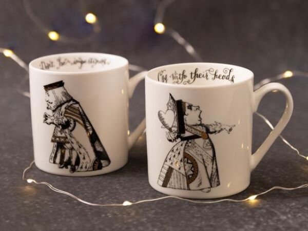 Mikasa x V&A Alice in Wonderland 350ml Porselen Kupa 2’li