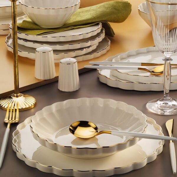 Aryıldız Margaret Yemek Takımı Gold 54 Parça