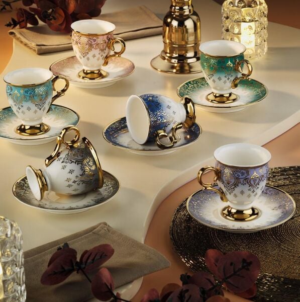Aryıldız Gonca Fincan Takımı 12 Parça