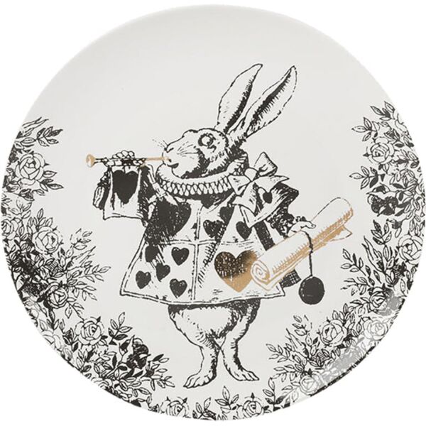 Mikasa x V&A Alice In Wonderland Porselen Fine China 21cm Pasta Tabak Seti 4lü