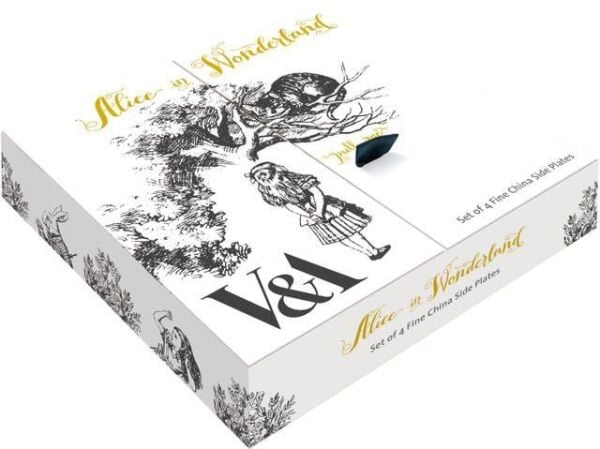 Mikasa x V&A Alice In Wonderland Porselen Fine China 21cm Pasta Tabak Seti 4lü